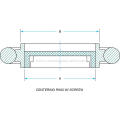 KF ISO Centering Ring with Screen SS304